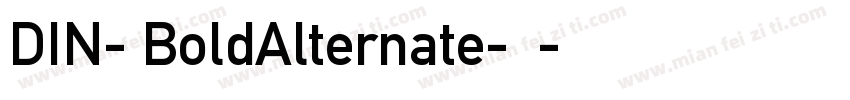 DIN- BoldAlternate-粗体字体转换